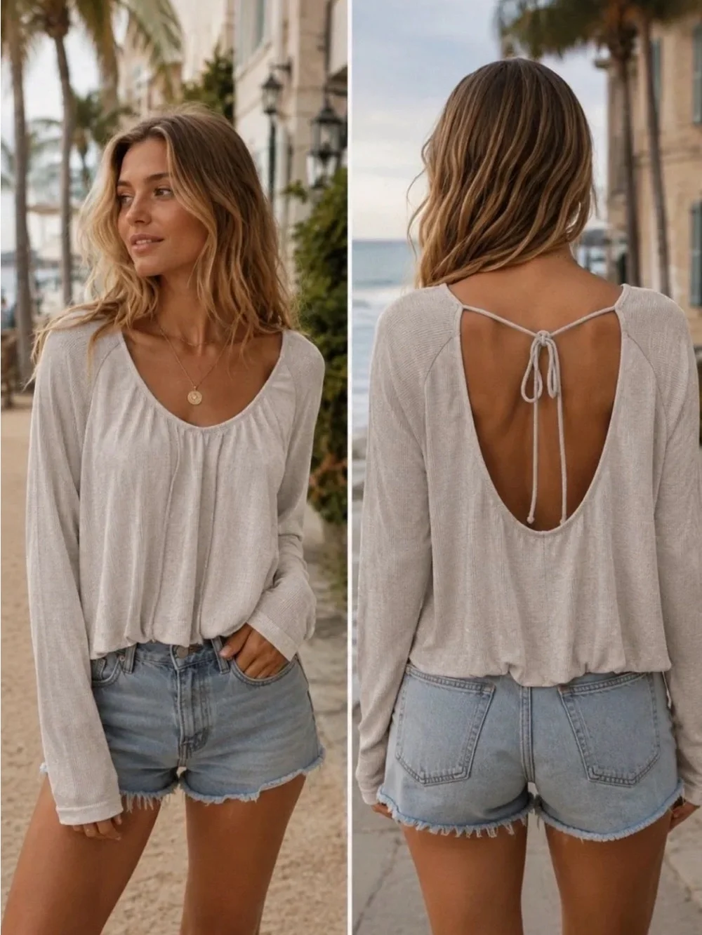 Free People We the Free Bondi Thermal Top in Oatmeal